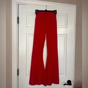 Aerie Offline Vivid Red Wide Leg Leggings